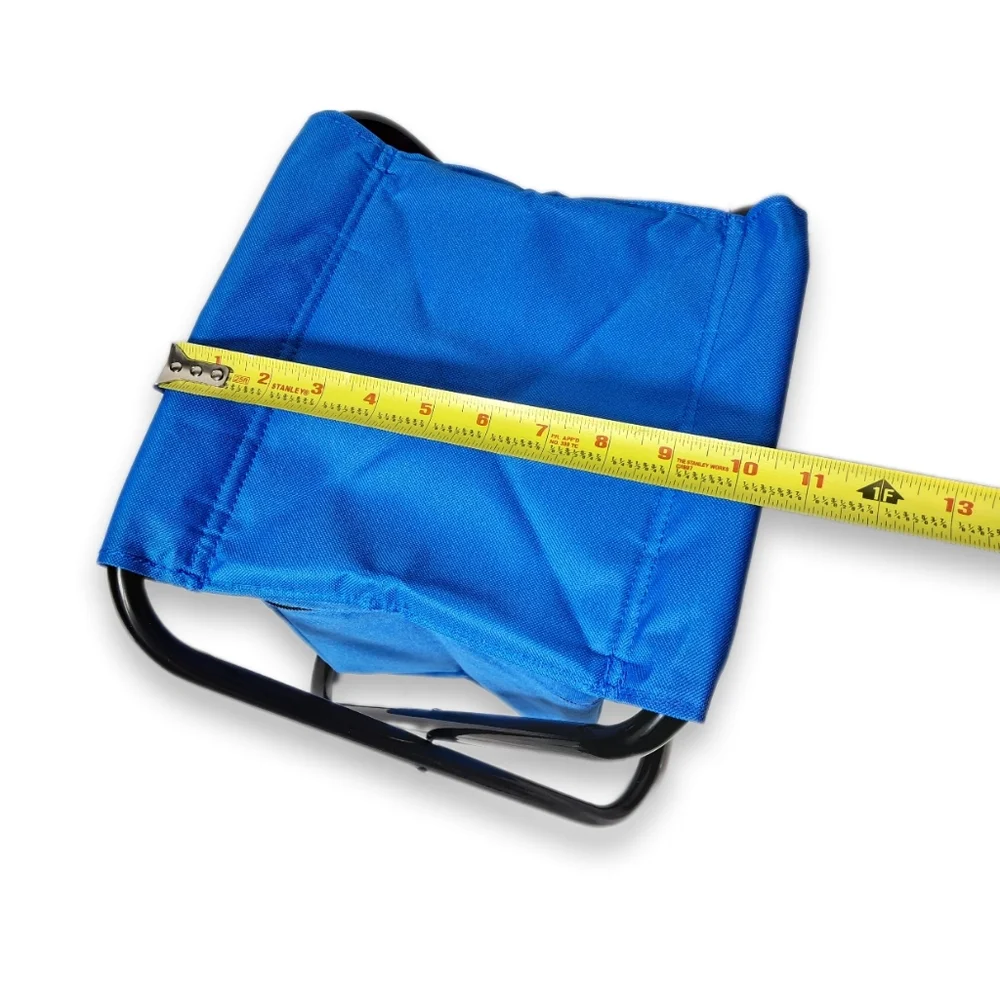 BuzzBallz Travel Compact Small Storage Summer Beach Handle Zipper Cooler Chair